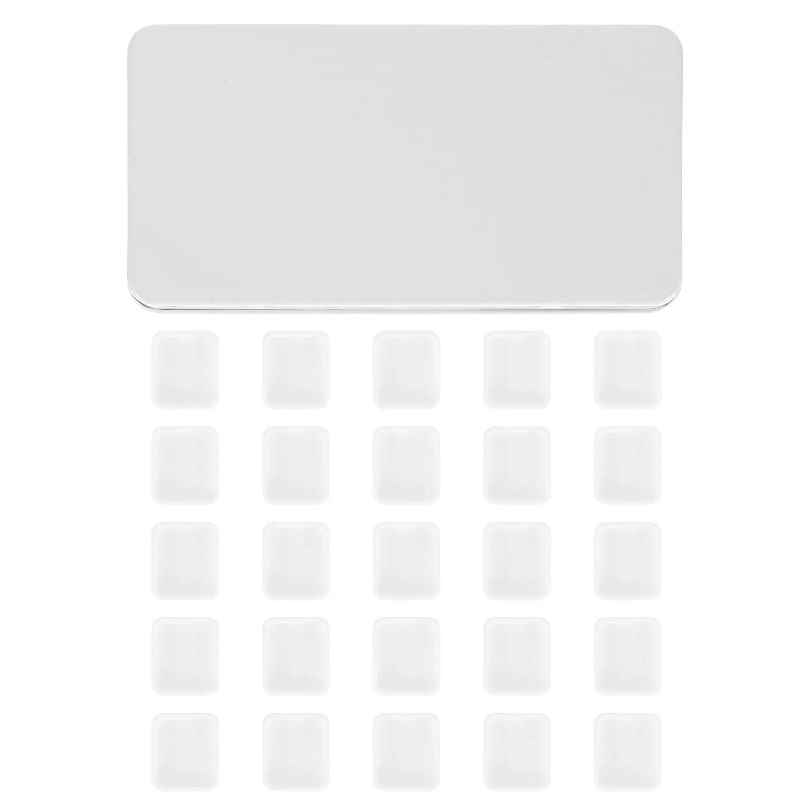 

1Set Watercolor Box Iron Storage Rectangular Case Lightweight Empty Paint Pan Palette Convenient Art Gift Watercolor Box