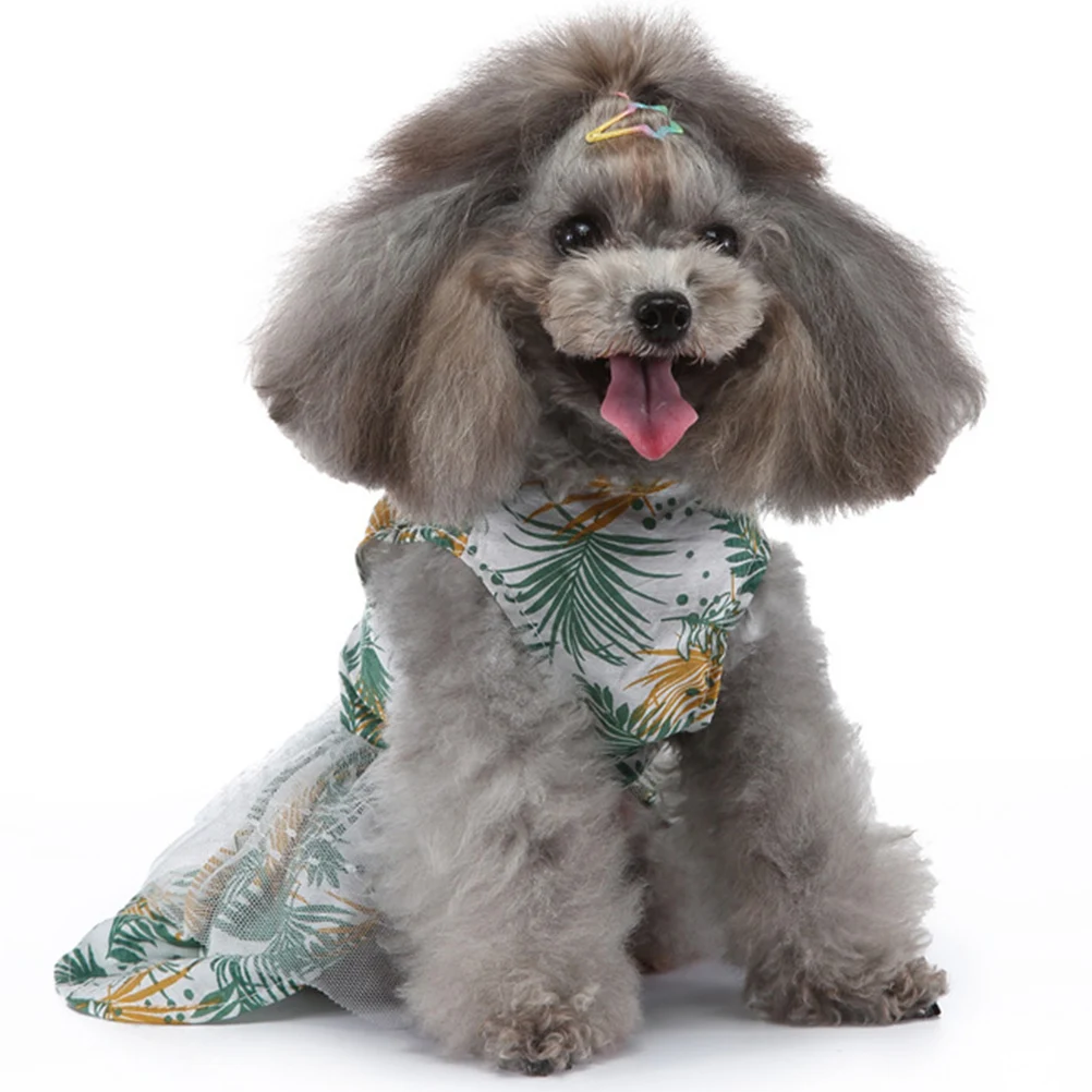 

Adorable Pet Lightweight Cotton Polyester Puppy Dress Decorative Dog Clothes Lovely Outfit Decorative Pet Clothes Garment