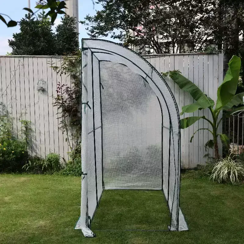 JMZ Portable Mini PE Greenhouse – Transparent Plant Protection Cover for Outdoor Garden & Gardening Enthusiasts