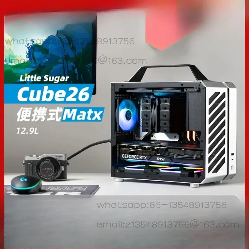 C26 Sonic Portable Portable Side Transparent ITXMATX Desktop Computer Water Cooled Mini Chassis Spot