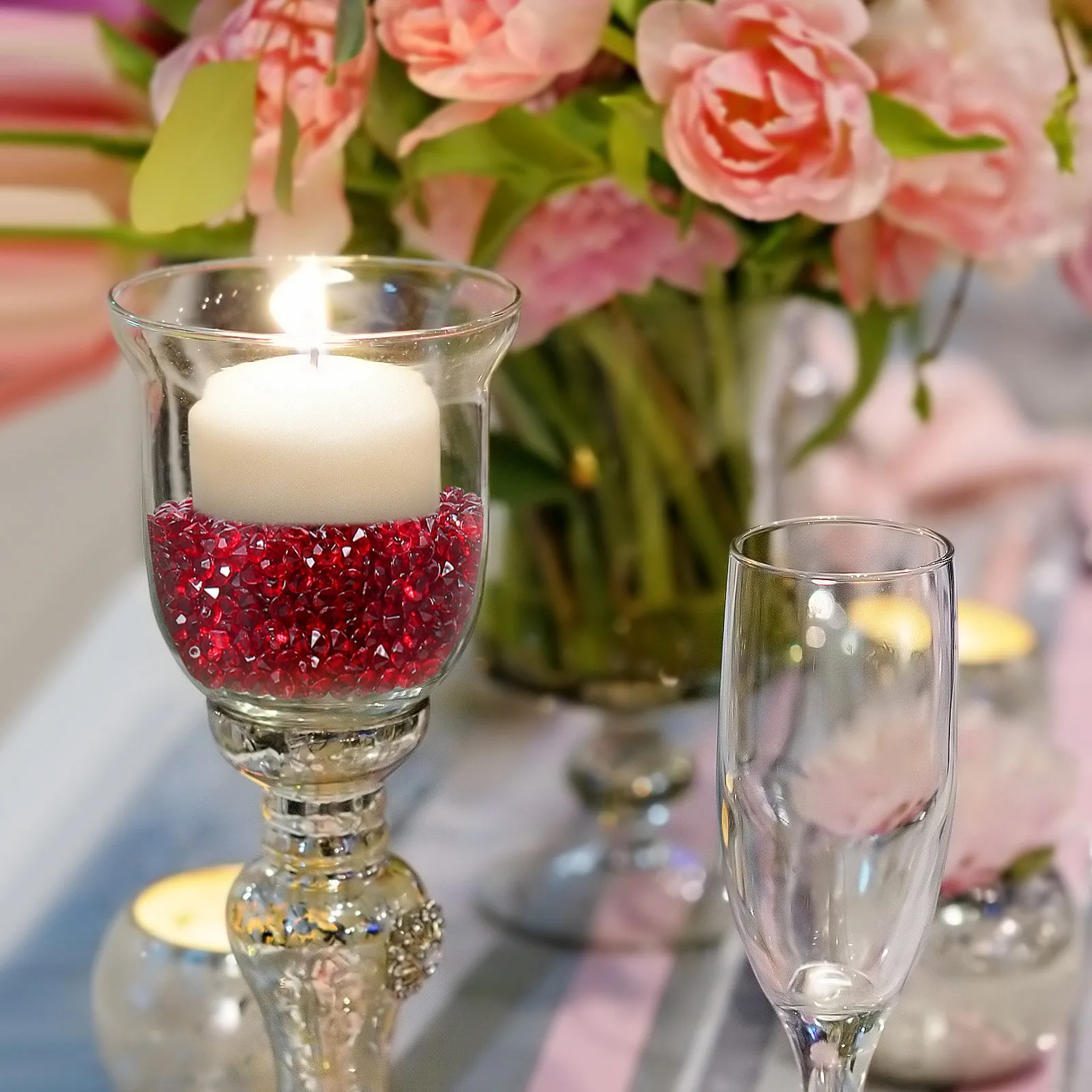 2000Pcs Acrylic Rhinestone 4.5mm Bright Transparent Crystal Decoration Scattering Table Fillers Wedding Banquet Party Crafts
