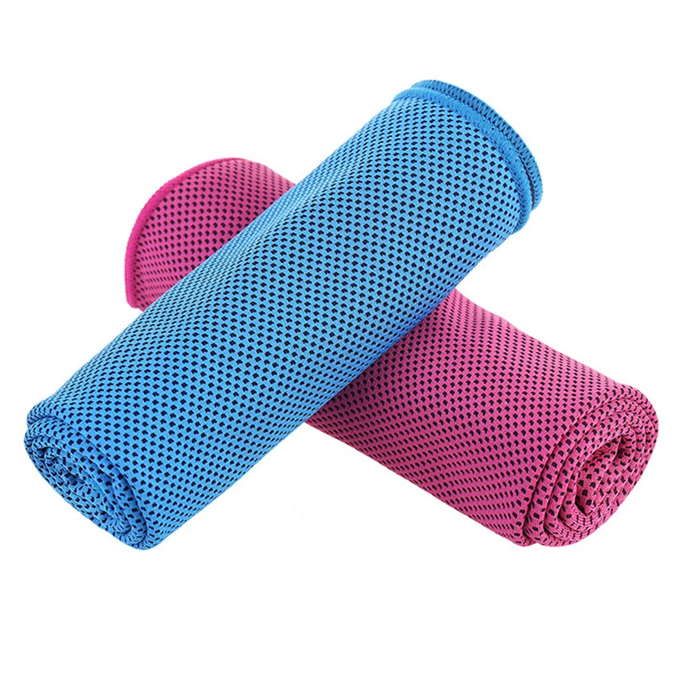 1pc Towel Polyester Outdoor Fitness Cooling Towel Quick Drying For Golf Gym Yoga Hiking Running 30x90cm With Storage Box