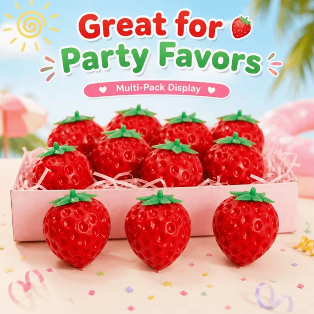 Super Jumbo Strawberry Squishy Toy Slow Rising Simulated Strawberry Antistress Anti-Anxiety Fidget Toys for Adults Friends Gifts