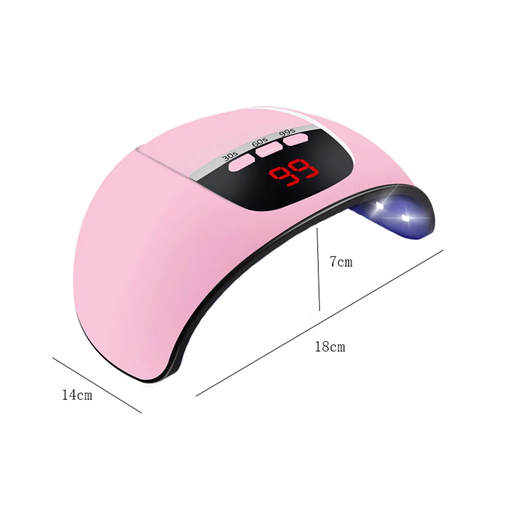 

Nail Lamp UV LED Quick Heat Low Mode Timer Gel Gel Nail Lamp Dryer Lamps for Polish Home DIY Curing Tool Salon