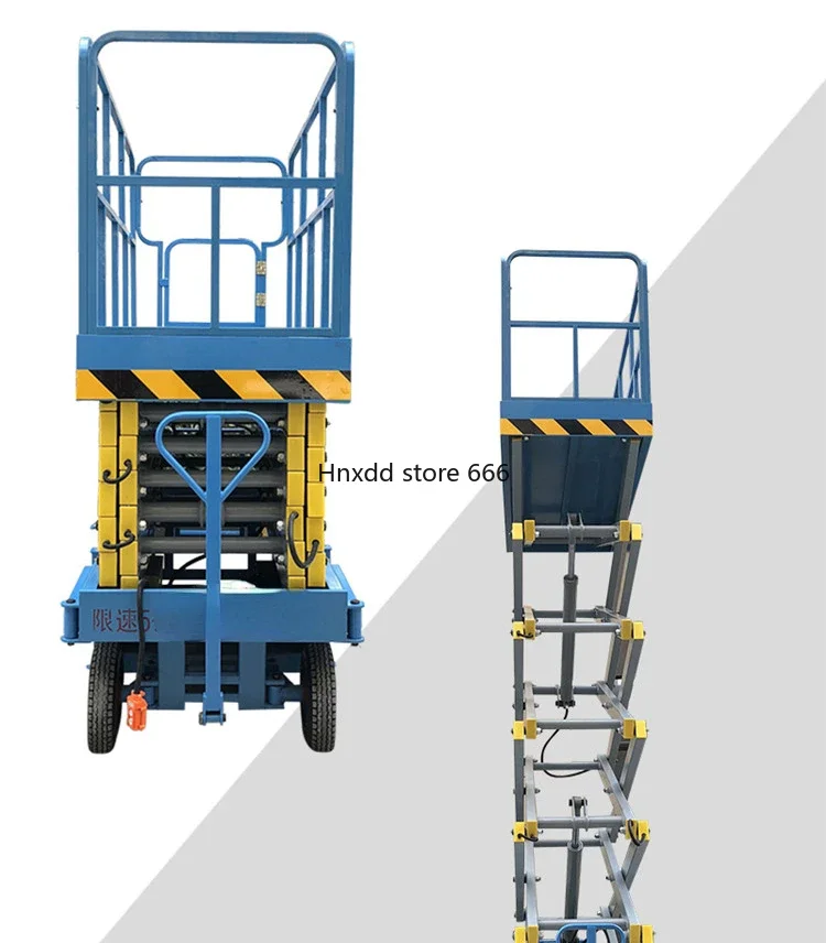 Elevando a plataforma aérea do trabalho, móvel Scissor o elevador, automático tripulado