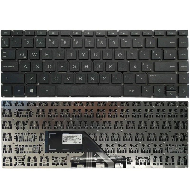 NEW US/Latin laptop keyboard For HP 14-CF 14-cf0000 14-cf1000 black silver