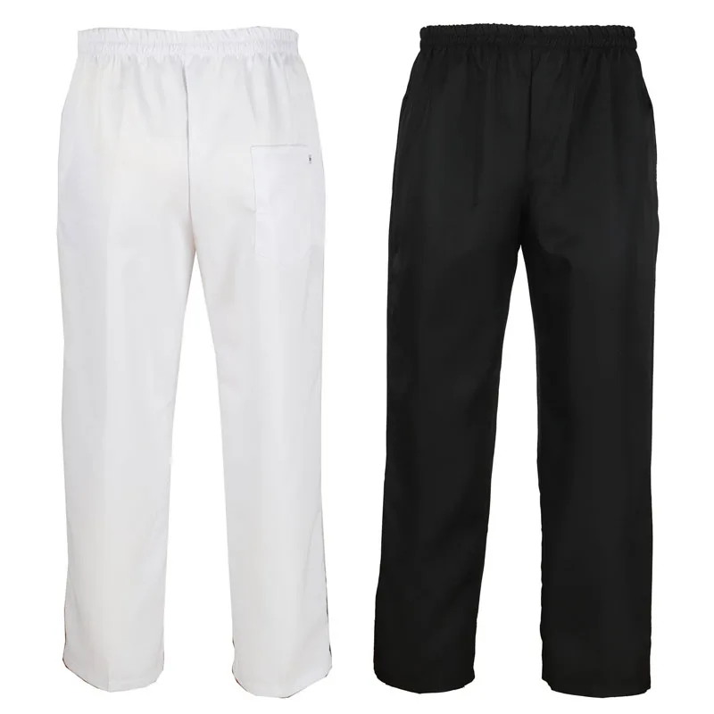 Black White Chef Pants Kitchen Workwear Trousers for Men And Women Chef Uniforms Comfortable Breathable Work Clothes