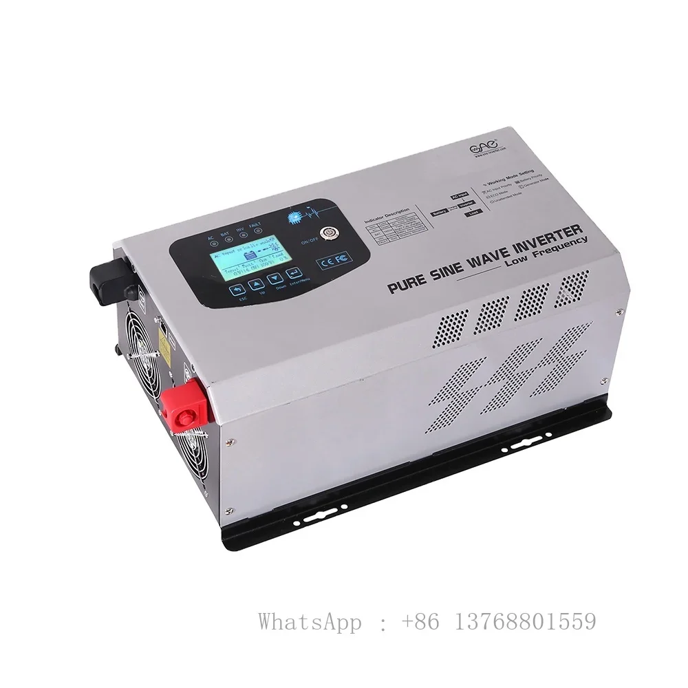 6kw 24v 48v Low Frequency Inverter Single Phase Peak Power 18kw For Solar Energy System Off Grid