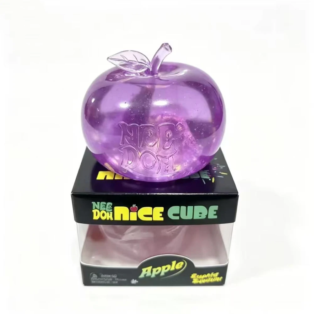 Needoh Apple Stress Ball Slow Rebound Squeeze Toy Relaxing and Interesting Gifts Squeeze Toy Soft Jelly Senses Gifts For Adult