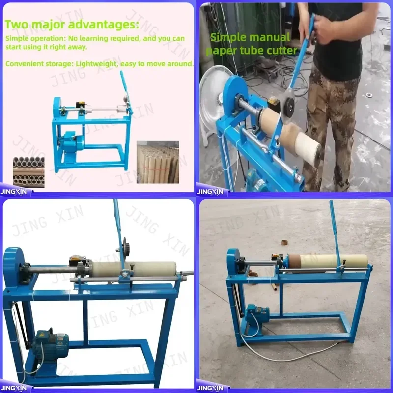 Custom for Semi Automatic Manual Paper Tube Core Cutting Machine Single Knife Paper Pipe Slitter for Tape Film Paper Tube