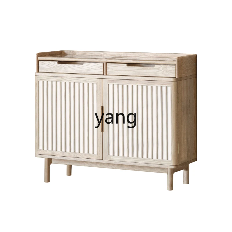 

Yjq Serviceable Chest Living Room Entrance Hallway Silent Wind Solid Wood Storage Side Cabinet