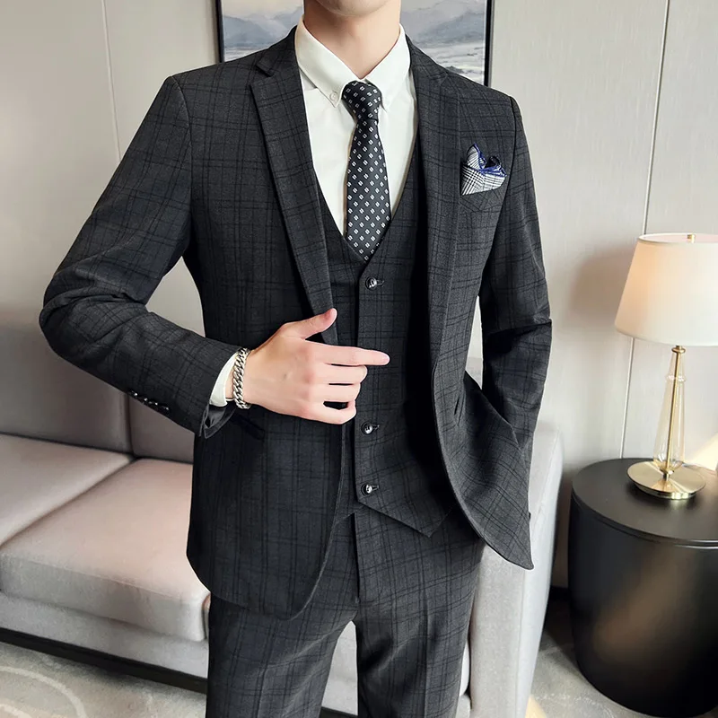 بدلة مأدبة عصرية للرجال، رقص، مغني، مضيف، فستان مأدبة زفاف غير رسمي متقلب، بدلة أداء نجمة ذكر 2026 #2