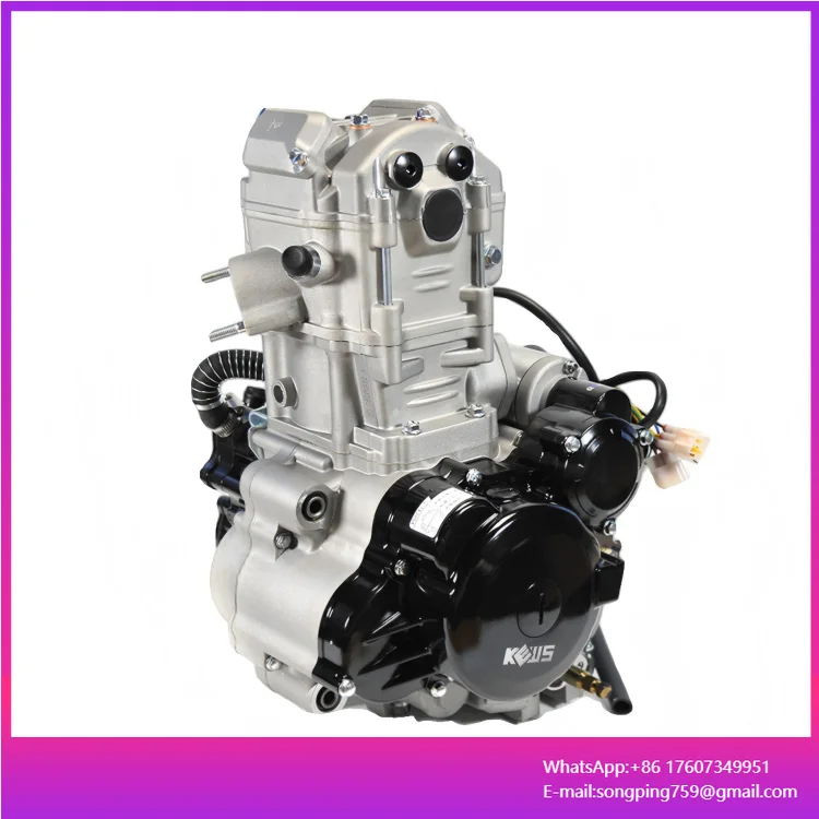 

New Engine Assembly Zong Shen CBS300CC 4 Stroke Water-Cooled Four-Valve CDI Ignition Kick ATV Off-Road Motorcycle Modification