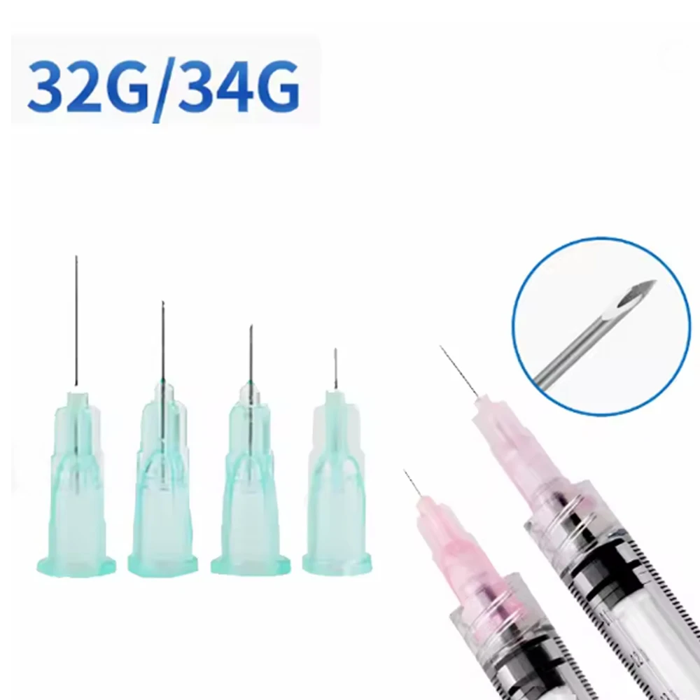 

Korea 30G 34G 1.5mm/2.5mm Sharp Tip Meso Disposable Painless Small Needle Irrigator For Superfine Beauty Needle Eyelid Lip Tool