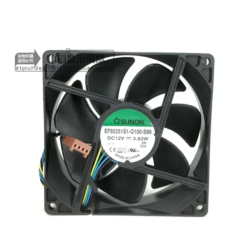 

+New 92mm for Sunon original EF92251S1-Q100-S99 9225 dc 12v 3.83w EF92251S1-Q000-S9A 90x25mm 90mm