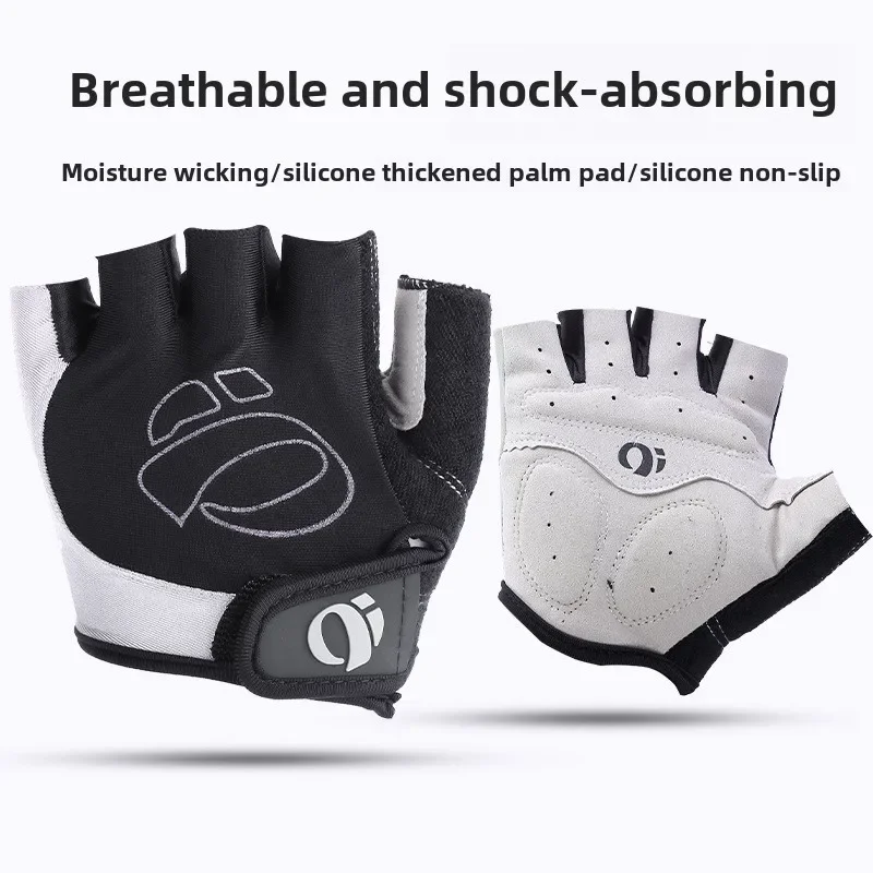 Männer Radfahren Fahrrad Handschuhe Halbe Finger Sport Handschuhe Fahrrad Anti-slip Kurze Finger Handschuhe Atmungsaktive Fitness Training Handschuhe