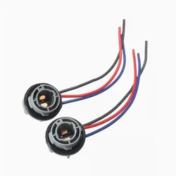 2Pcs 1157 Bulb Socket Holder Adapter For Ford Focus Fiat Renault Megane 3 Car Turn Signal Lights Base Connector Accessories