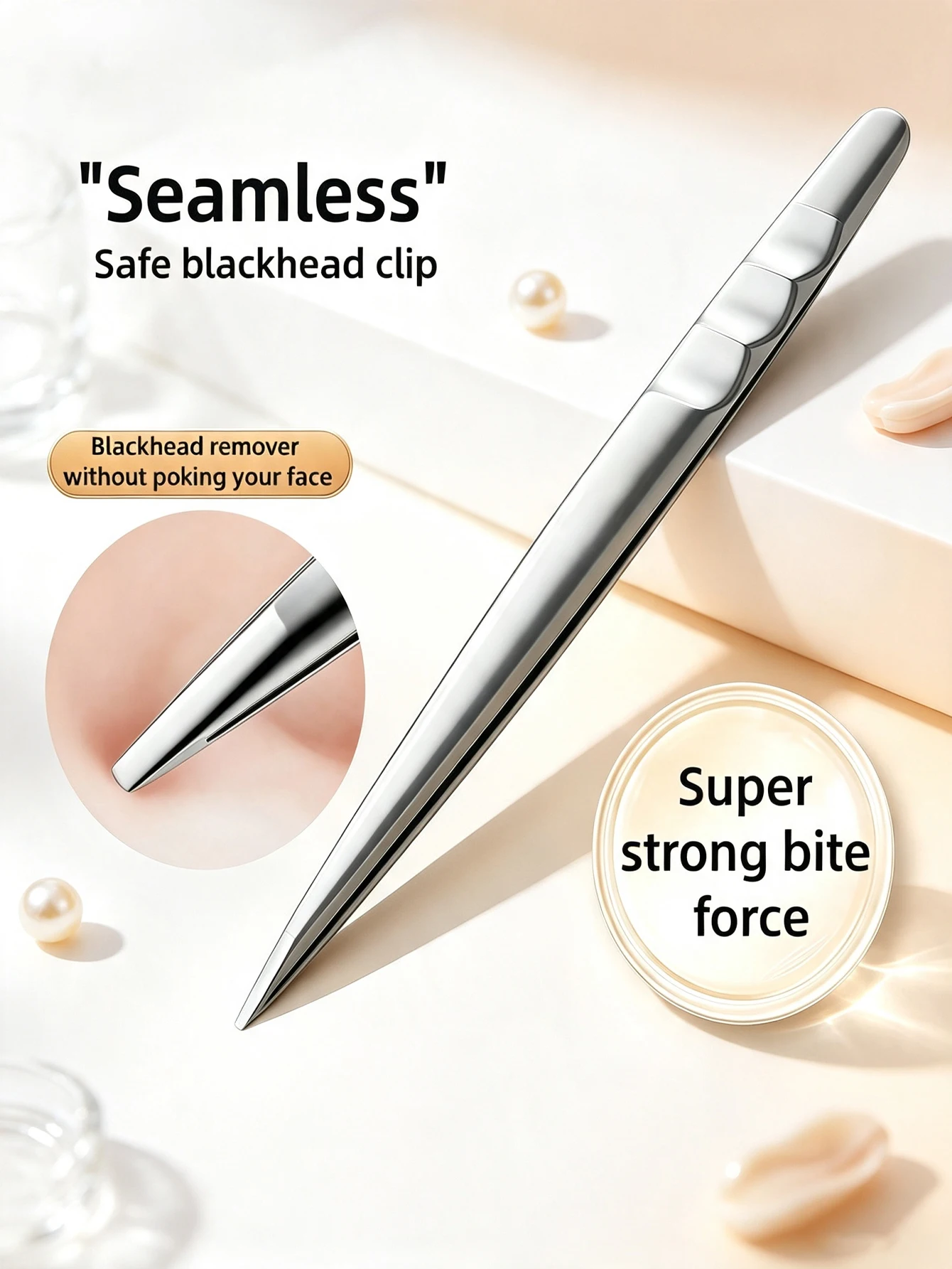 1/2 Pack of High-Quality Stainless Steel Precision Eyebrow Tweezers, 4-in-1 Beauty Tweezers, Suitable for Blackhead Removal, Hair Removal, and Eyelash Application, Home Skincare, Daily Makeup, and Travel Grooming Tools, Ideal Beauty Gift for Women