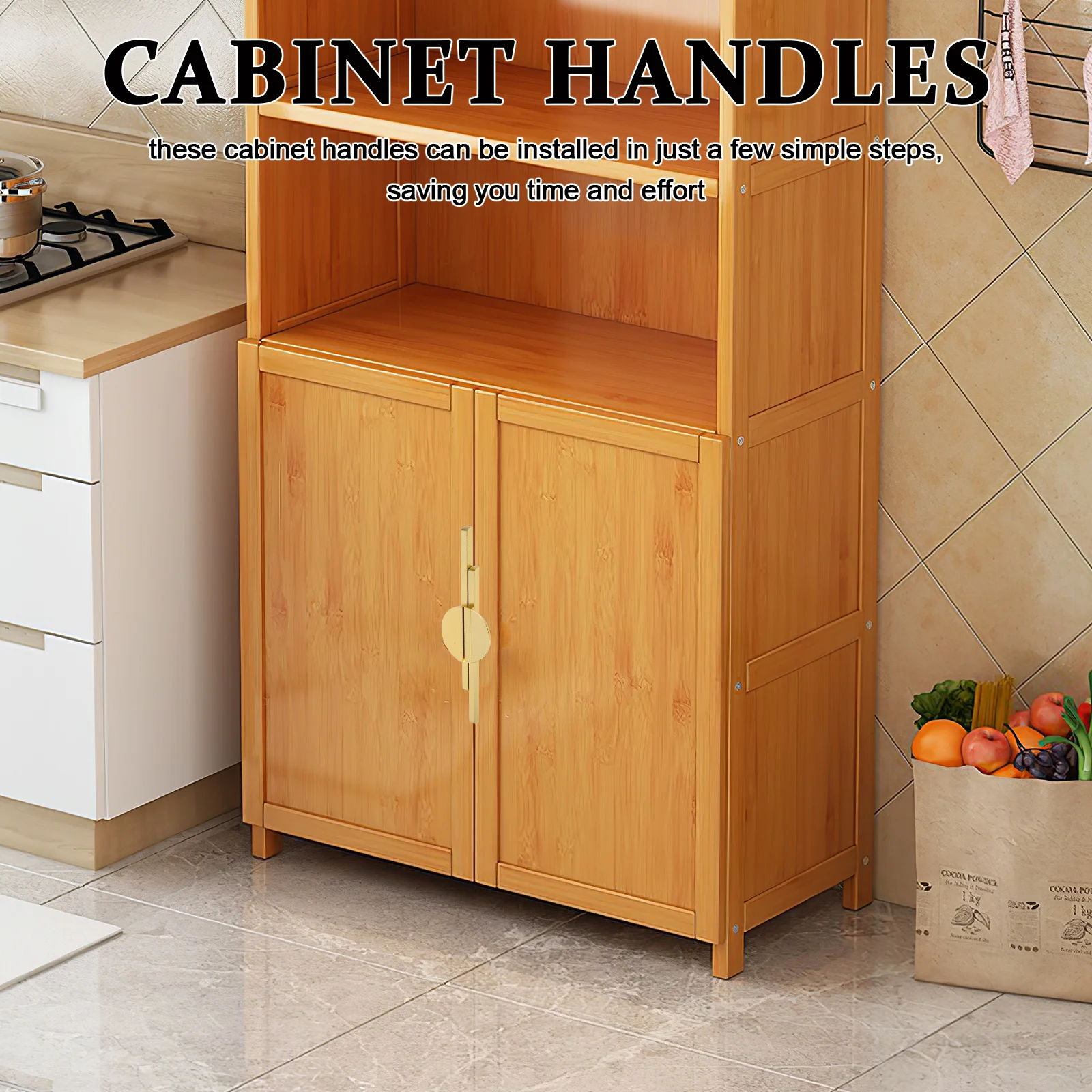 

2Pcs Half Moon Drawer Knobs Contemporary Cabinet Pulls Strong Metal Build Quick Mounting for Kitchen Cabinet Furniture Hardware