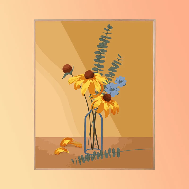 

1-0090 Hand Painted Oil Painting Landscape Nature Mountain Lake Forest Canvas Art