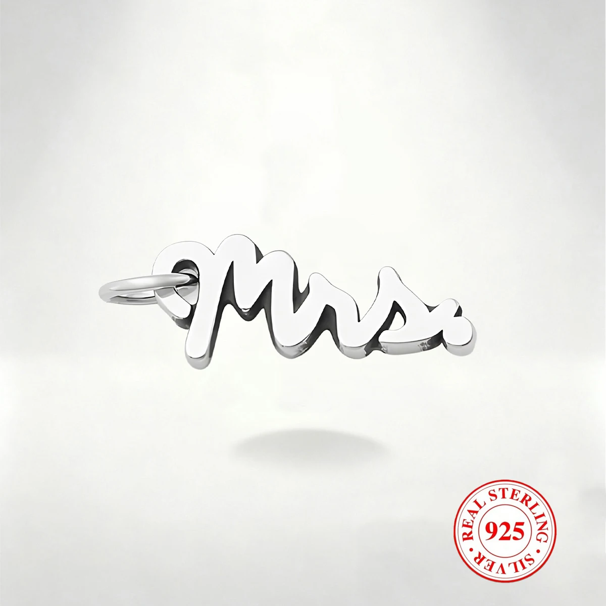 

1 PC S925 Sterling Silver Letter Pendant, Charming and Exquisite DIY Pendant, Suitable for DIY Necklace and Bracelet Decor