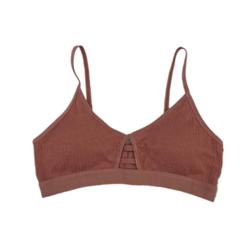 Sujetador deportivo de algodón para mujer, Top de tubo, ropa interior sin costuras, Bralette de tubo, lencería Sexy, Bandeau recortado, nuevo