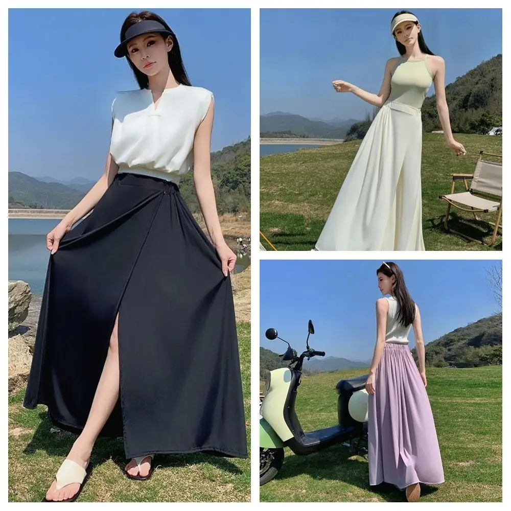 High Quality Polyester Sun Protection Wrap Skirt Adjustable Lightweight Cooling Skirt Cooling Sun Protection Women's Skirt