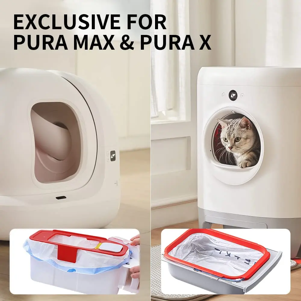 PETKIT Poop Bag Replacement Trash Bag Waste Bag for Pura X Pura Max Automatic Self Cleaning Cat Litter Box Cleaning Supplies