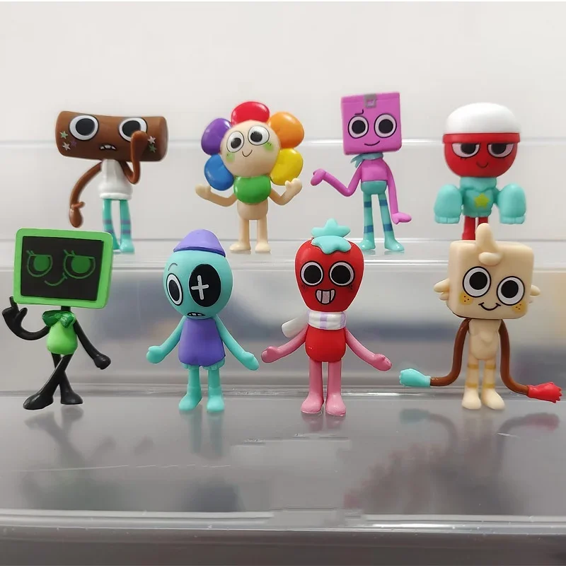 

8pcs/Set Anime Dandy's World Action Figure Toy Cartoon Dandy World Horror Game PVC Model Doll Figurines Children Birthday Gift