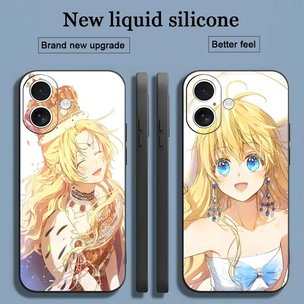 من جعلني أميرة جراب هاتف آيفون 17 16 15 14 13 12 11 X XR XS 8 Plus Mini Pro Max غطاء ناعم أسود مقاوم للصدمات