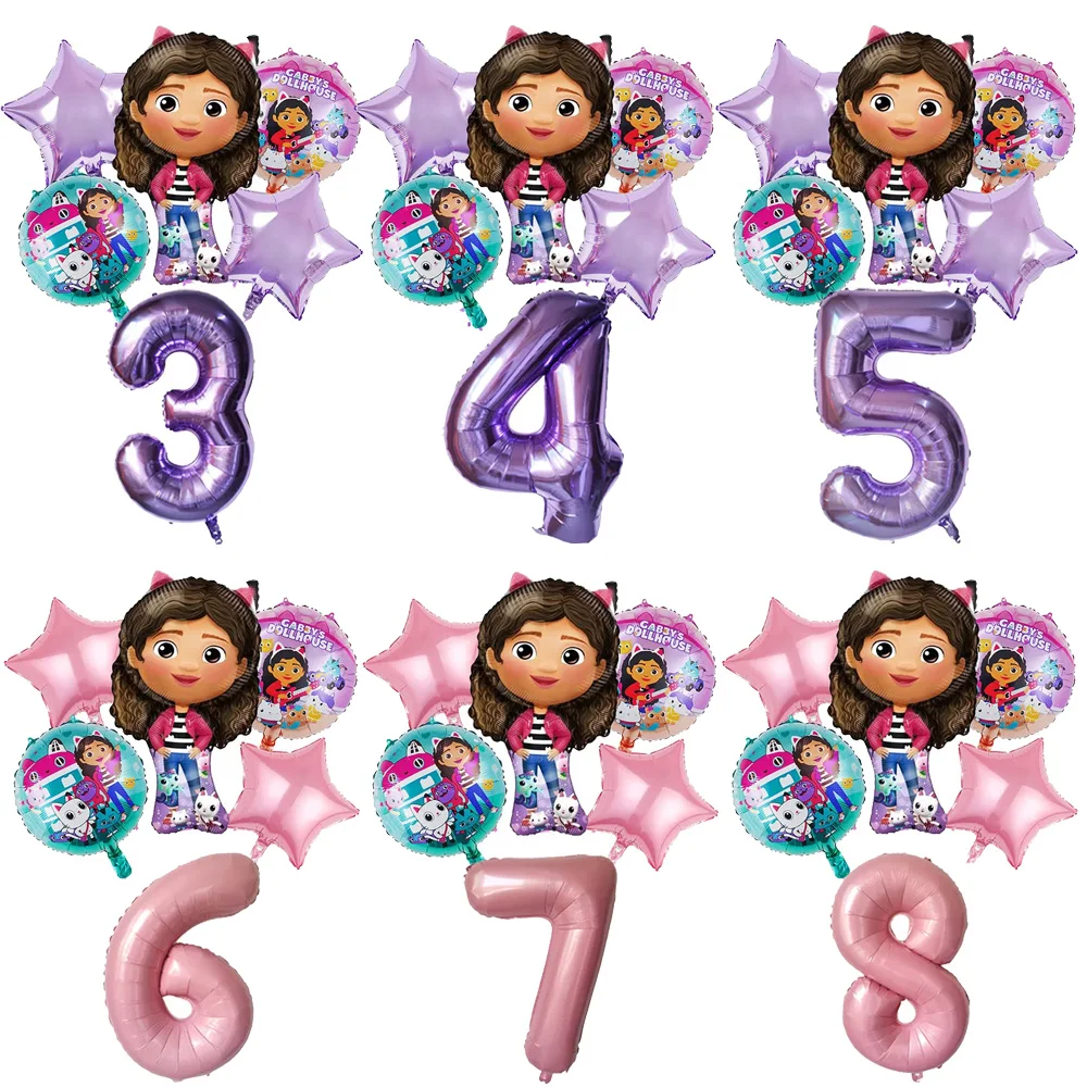 6Pcs Gabby Dollhous…