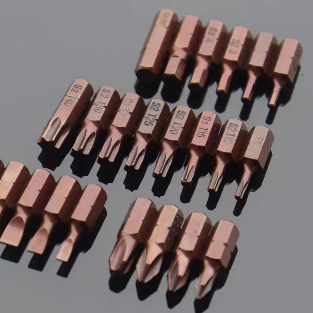 1/4 Zoll Schraubendreher-Bit-Set 25mm S2 Legierungsstahl Kreuzschlitz Schlitz Sechskant Torx Vierkant Steckschlüssel Pozidriv zum Entfernen DIY Handwerkzeuge – Detail 11