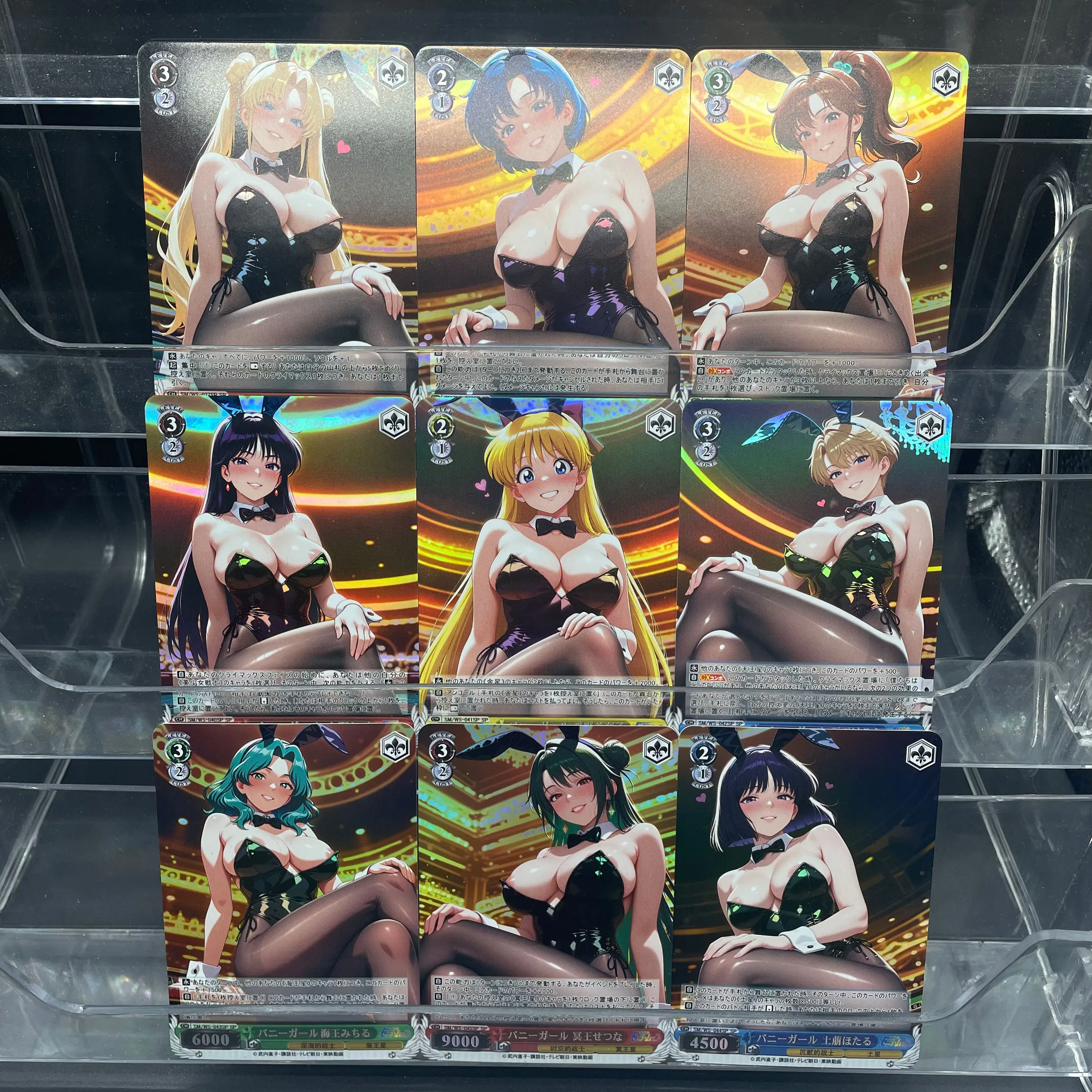 

Ws Sailor Moonsailor Venus Sailor Neptune Sailor Mercury Bunny Girl In Black Stockings Colorful Flash Collection Card Party Gift