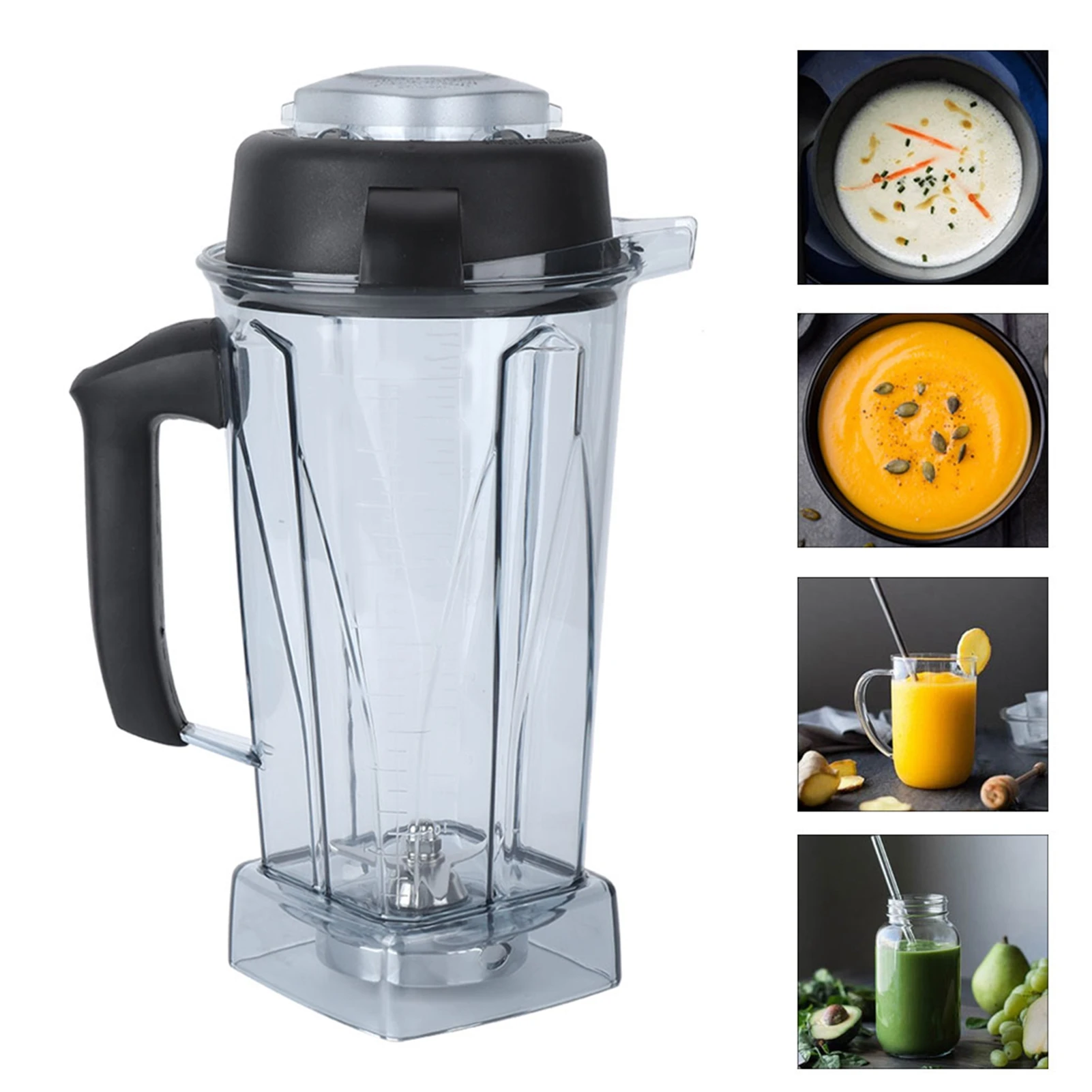 64oz Transparent Blender Container Cup Lid Blade Replacement Accessories Kit Fit for C Series Blender