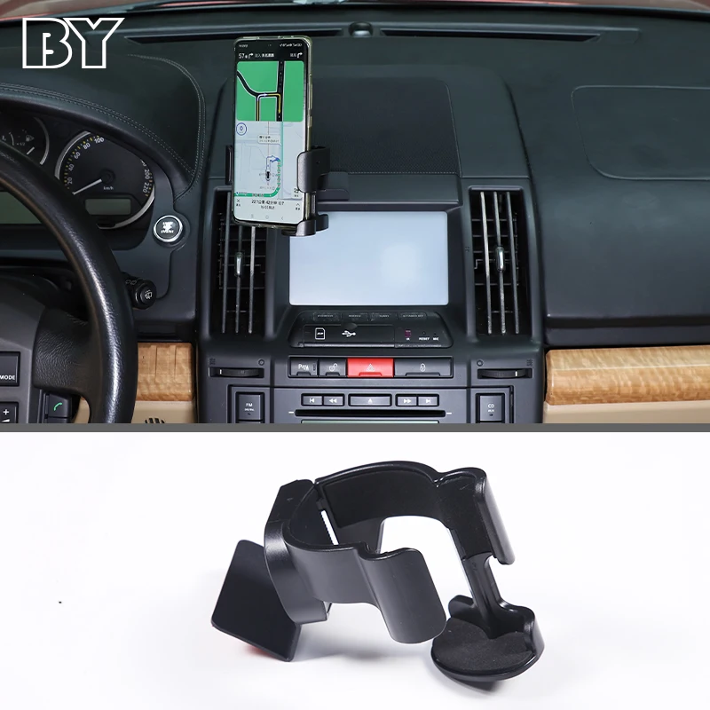 Car Central Control Mobile Phone Holder Cup Holder Beverage Mount Stand For Land Rover Freelander 2 2013-2015 Accessories