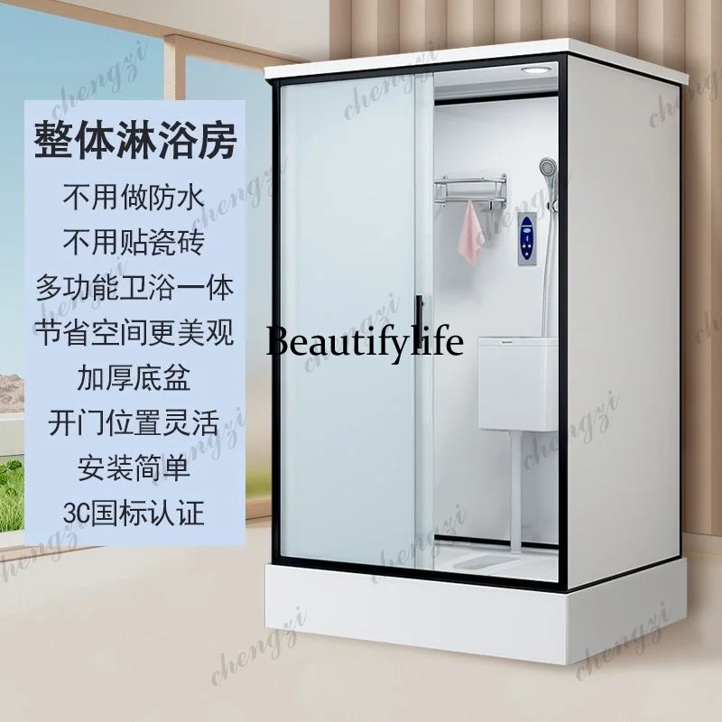Integral shower room, toilet, integrated toilet, bathroom, squatting pit