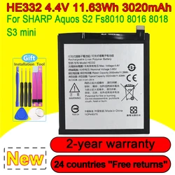 New 2930mAh Battery HE332 For SHARP S2 Fs8010 AQUOS s2 Phone Replacement In Stock With Tracking Number