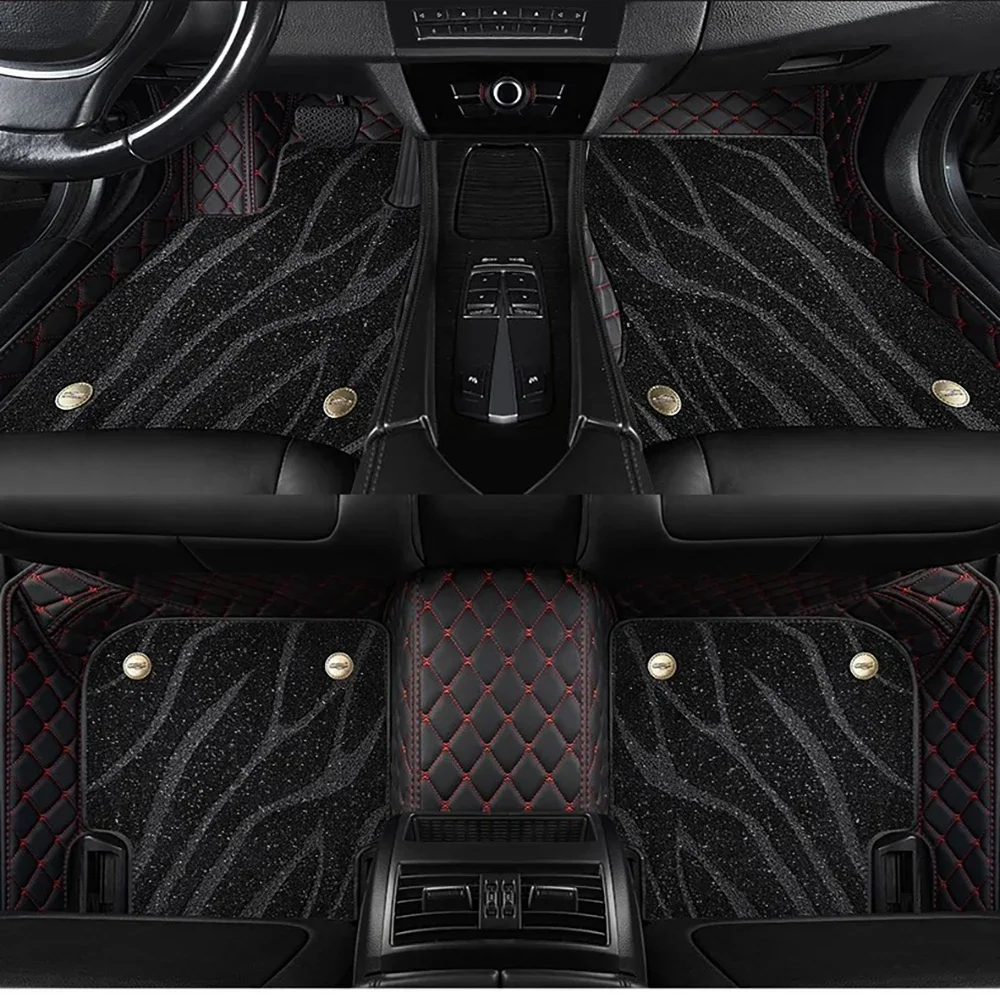

Двухслойные автомобильные коврики 5D на заказ для Ssangyong Rexton Rexton-W, автомобильные ковры, подставки для ног, автомобильные аксессуары voiture