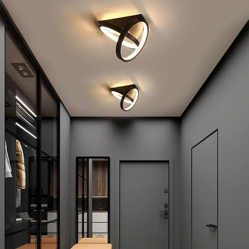 Imagem -02 - Luminária de Teto Simples Moderna Lâmpadas Interiores Led Quarto Sala de Estar Suspensão Corredor Decorativo Lâmpada