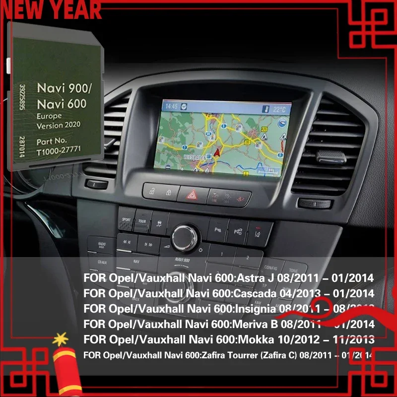 

Sat Nav Map For Opel Vauxhall Navi 900 Europe 16GB Navigation SD GPS Card