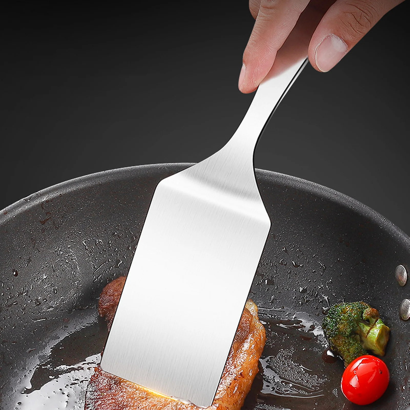 Roestvrijstalen spatel met kor - Okonomiyaki Spatula recensie en prijs