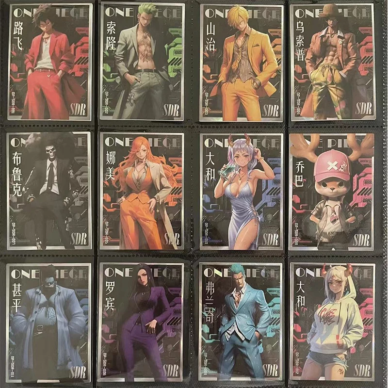 Anime ONE PIECE Rare MOR GSR SDR SSR SR Refraction Foil Vivi Nami Perona Yamato Toys for boys Collectible Cards Birthday Present