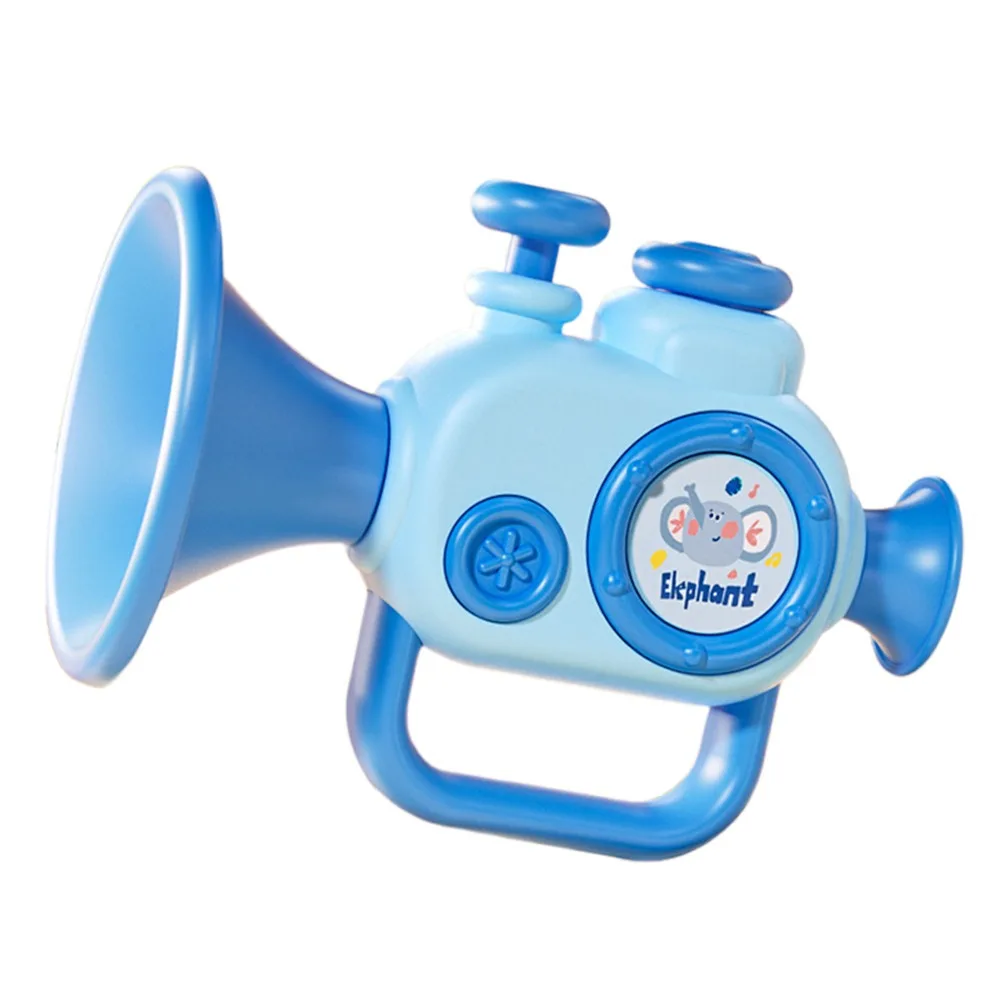 

Creative Multicolor Interesting Trumpet Toy Plastic Anti-scratch Music Toys Cognition Sound Mini Musical Instrument Gift
