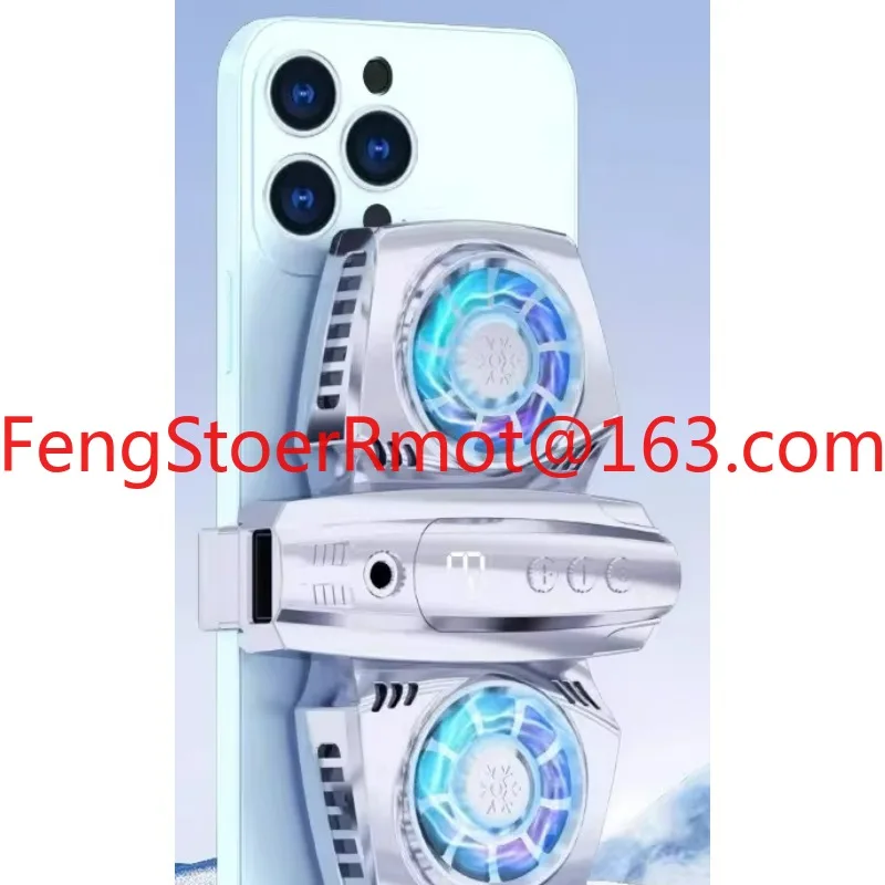 Mobile phone radiator live broadcast special bracket ultra-quiet dual semiconductor cooling fan live streaming host desktop