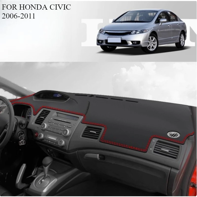 

FOR HONDA CIVIC 2006-2011 Car Dash Mat Dashmat Dashboard Mat Cover Sun Shade Dash Board Cover Carpet Accessories