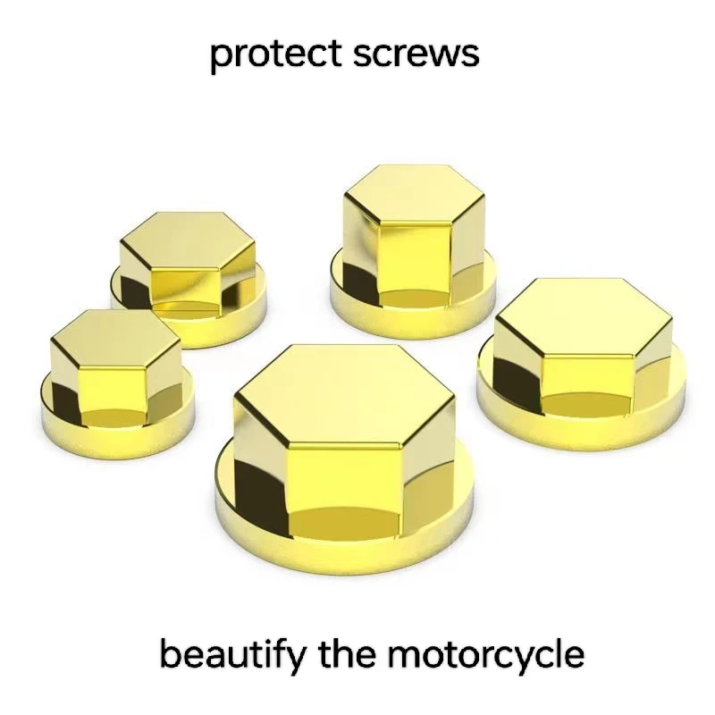 Universal Motorcycle Screw Decorative Cover Prevent Screws from Rusting Beautify Motorcycles Multicolor Screw Cap