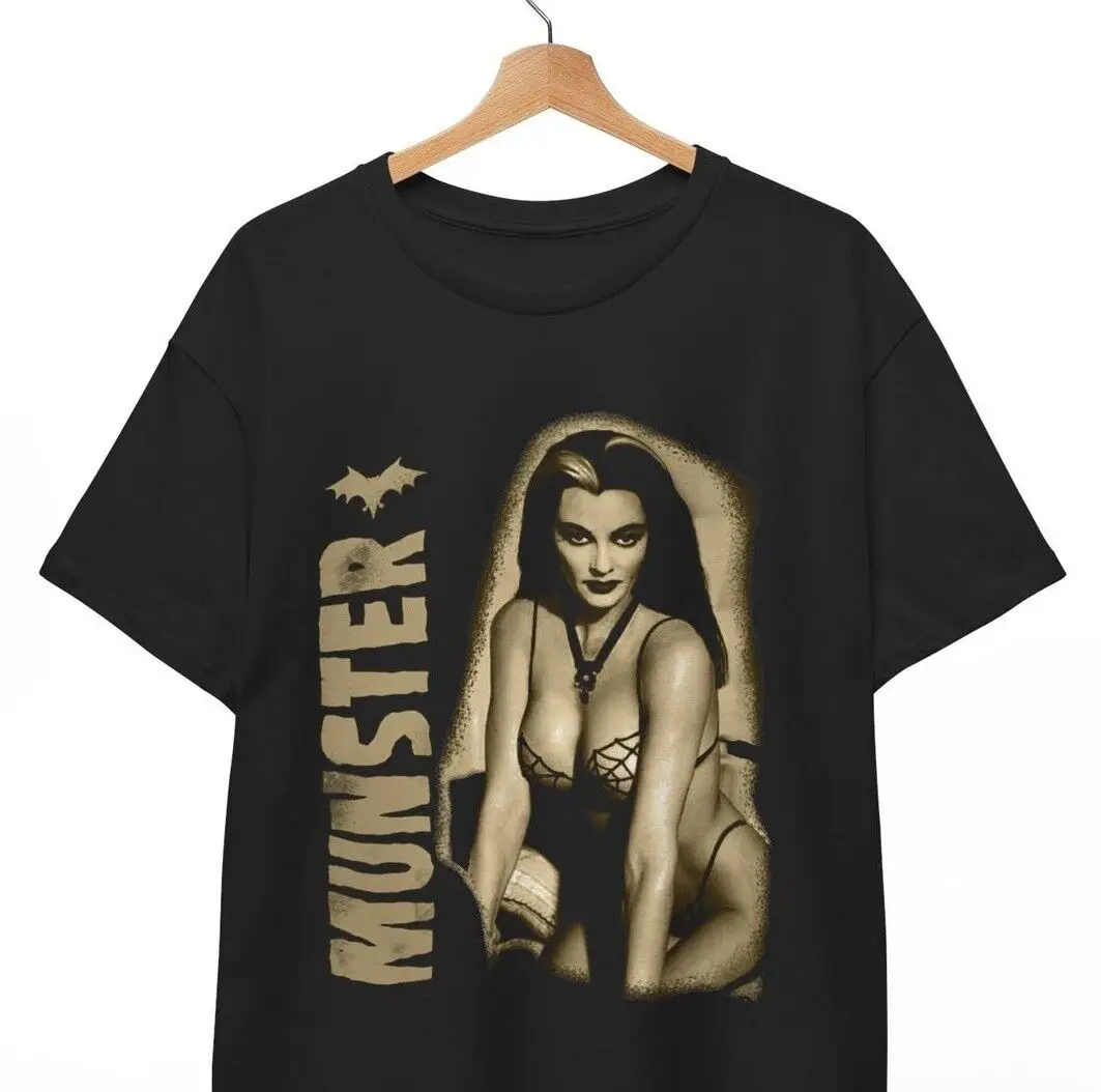 

Lily Munster T-Shirt, The munsters, horror movie, Halloween, Unisex Black shirt