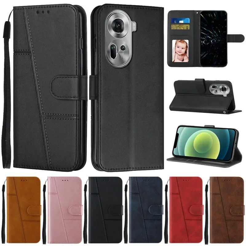 

Кожаный чехол-книжка для Oppo Reno11