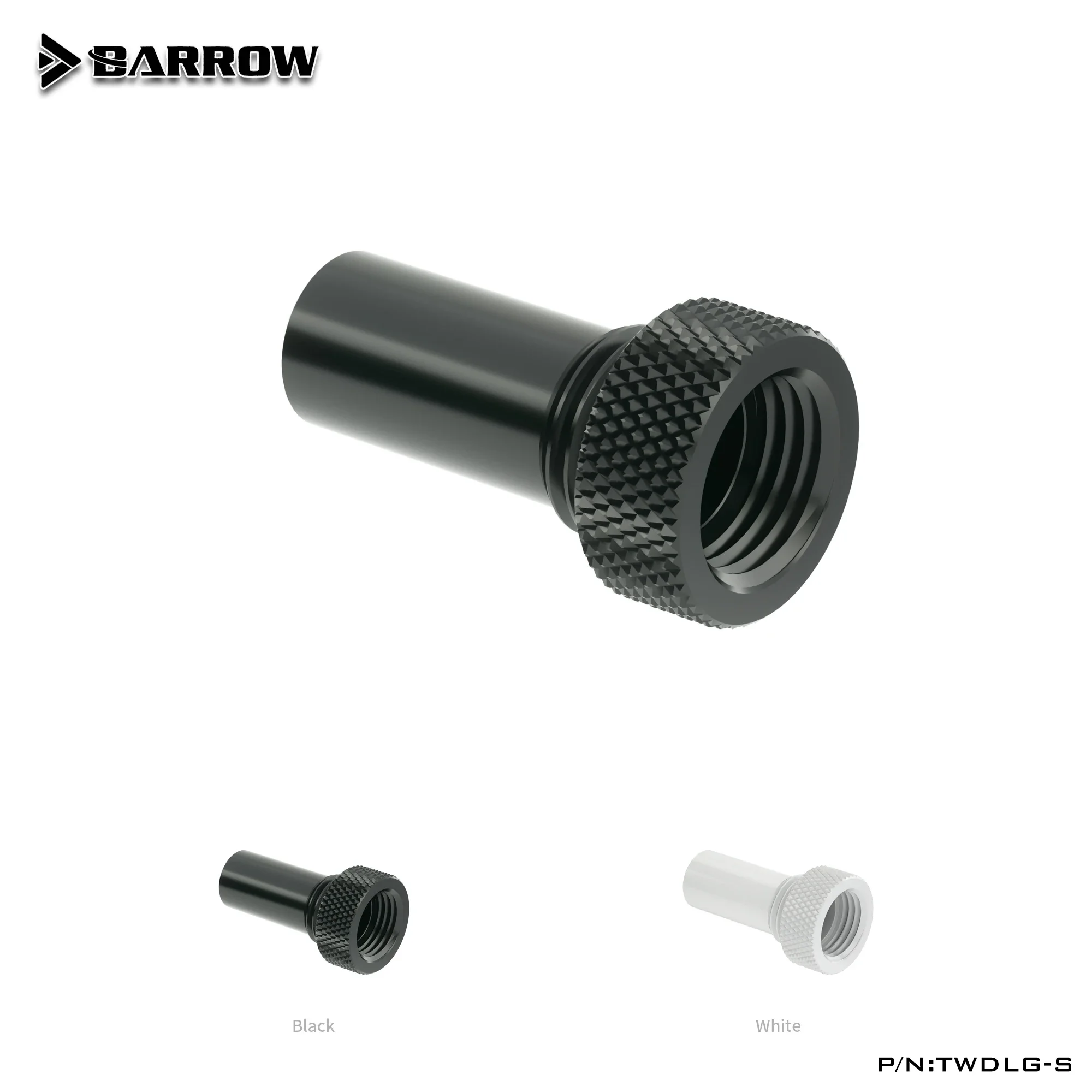 Barrow External flow direction fitting Length 20mm/50mm Adjust Liquid Fill to Reservoir Water cooling fitting TWDLG-S TWDLG-L