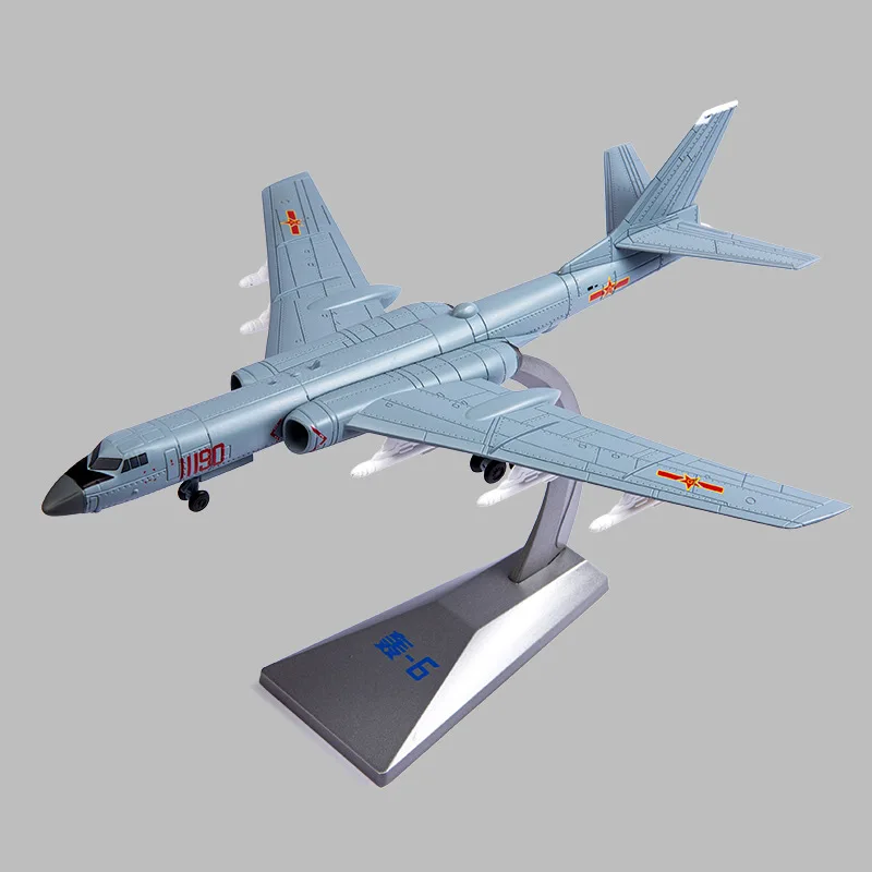 1:144 Scale H-6K Bomber Alloy Model Ares Strategic Bomber Static Display Military Collectible with Stand